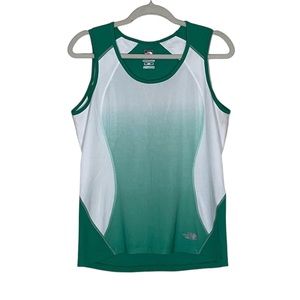 The North Face Atlantic Tank Top Scoop Neck Sleeveless Color Green White Size L